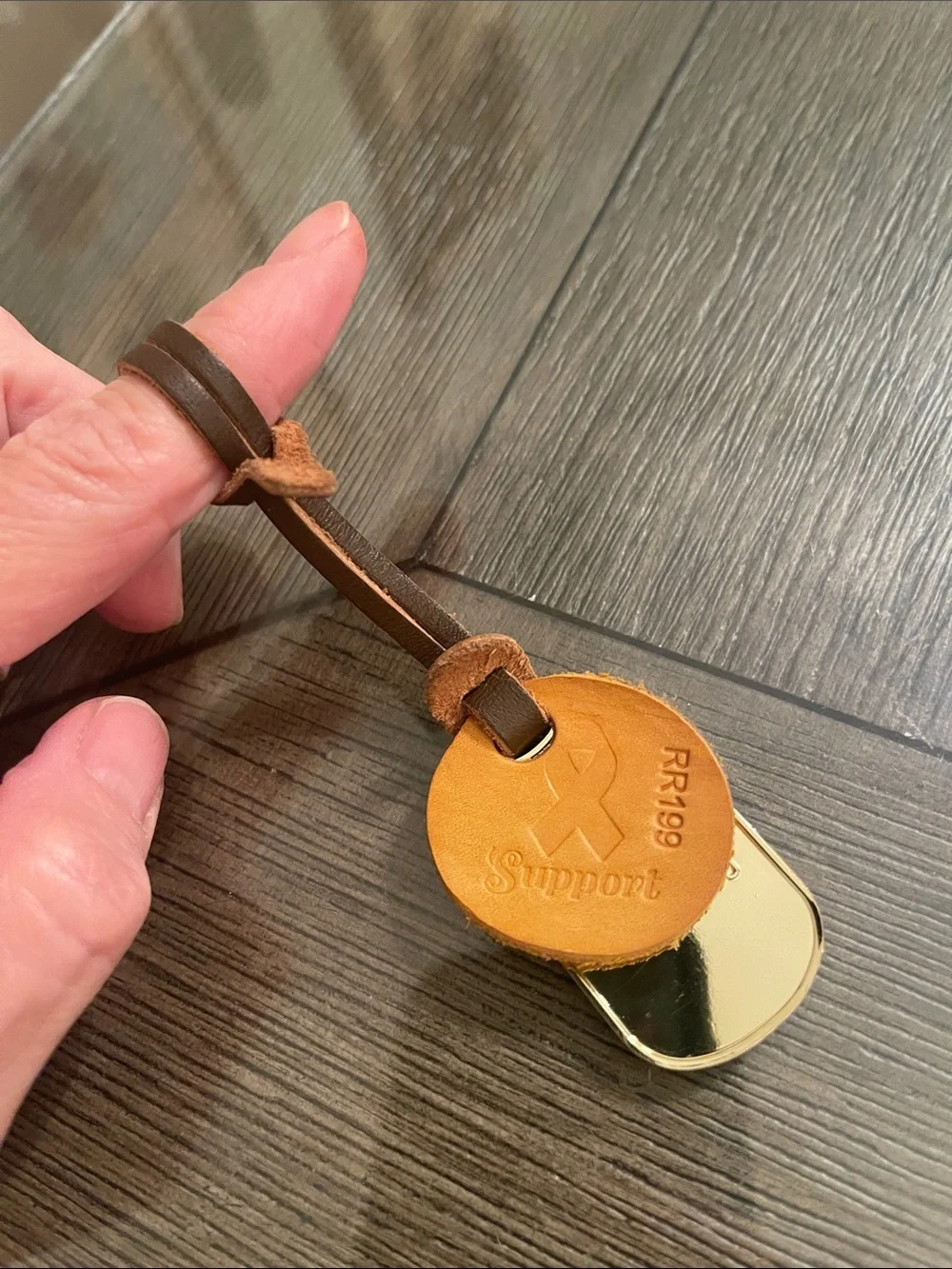 R. Riveter Signature Support Tag and Metal Dog Tag - Bag Hangtag